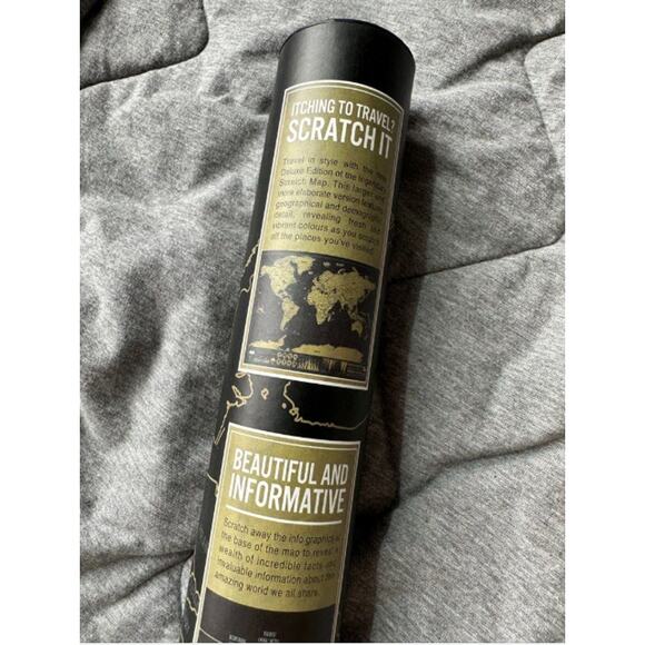 NEW! Scratch MAP -Travel & Scratch Off World Map - Deluxe Edition - Picture 6 of 8